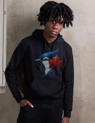 Afbeeldingen van Hoodie - Baseball - Halftone (Volwassenen)